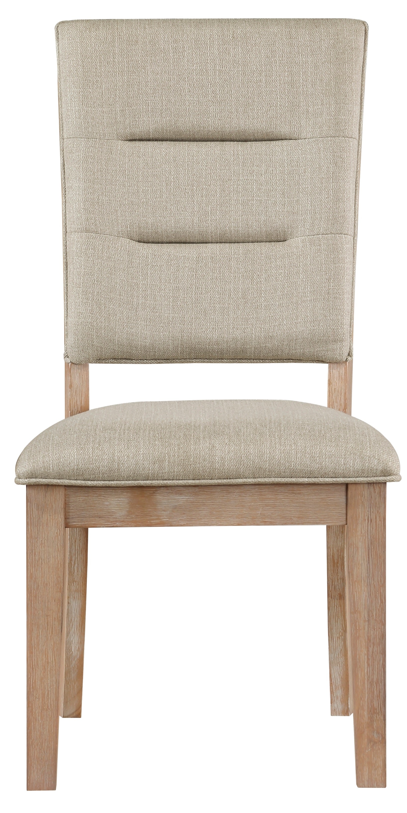 Homelegance 5848-102-7PC 7 pc Aberdeen distressed light oak finish wood dining table set trestle base