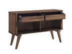 Homelegance 5901-40 Monroe walnut finish wood mid-century modern server console buffet cabinet sideboard