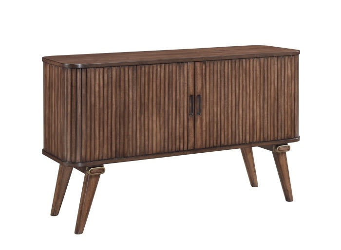 Homelegance 5901-40 Monroe walnut finish wood mid-century modern server console buffet cabinet sideboard