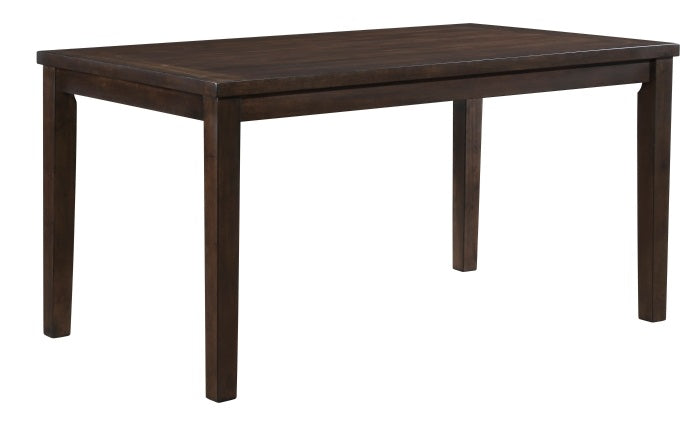 Homelegance 5905-7PC 7 pc Challis cherry finish wood dining table set padded seats "X' back design