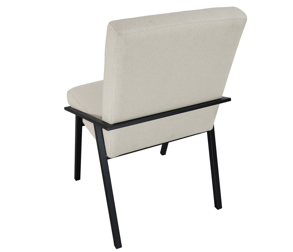 Homelegance 5939-84-7PC 7 pc Rochelle natural oak finish wood black metal legs dining table set