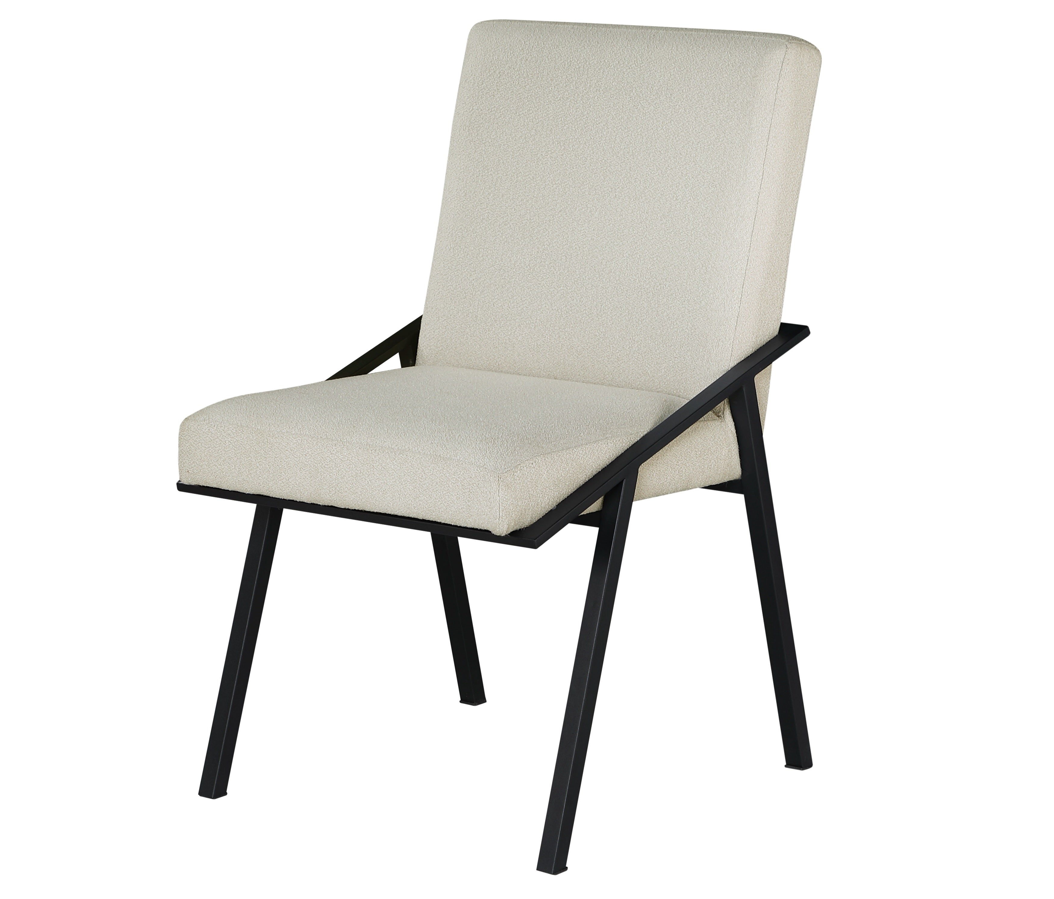 Homelegance 5939-84-7PC 7 pc Rochelle natural oak finish wood black metal legs dining table set