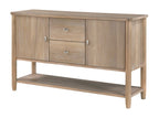 Homelegance 5944-40 Myrna natural wire brushed finish wood mid-century modern server console buffet cabinet sideboard