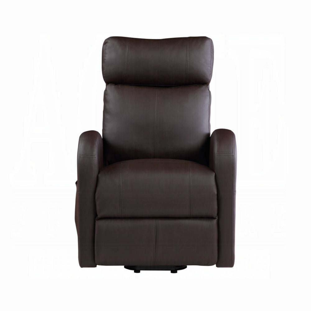 Acme 59498 Ricardo brown faux leather power lift power recliner chair