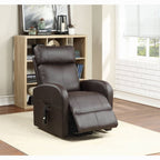Acme 59498 Ricardo brown faux leather power lift power recliner chair
