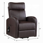 Acme 59498 Ricardo brown faux leather power lift power recliner chair
