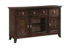 Homelegance 5962-40 Claymont cherry finish wood dark walnut inlay server console buffet cabinet sideboard