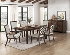 Homelegance Claymont 7-Piece Cherry Dining Table Set – 5962-96-7PC