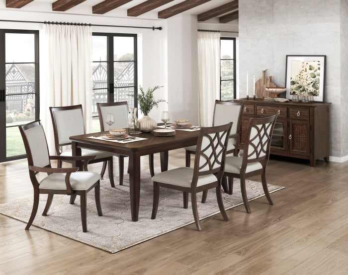 Homelegance Claymont 7-Piece Cherry Dining Table Set – 5962-96-7PC