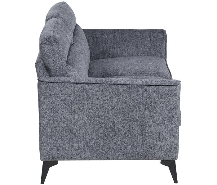Tristan Grey Fabric Sofa & Love Seat Set – 9733DGY-SL