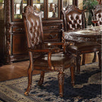 Acme 62000-03-04 7 pc A&J Homes studio vendome ii cherry finish wood double pedestal formal 136" dining room set