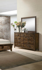 B4810 4 pc Curtis rustic weathered finish wood queen bedroom set
