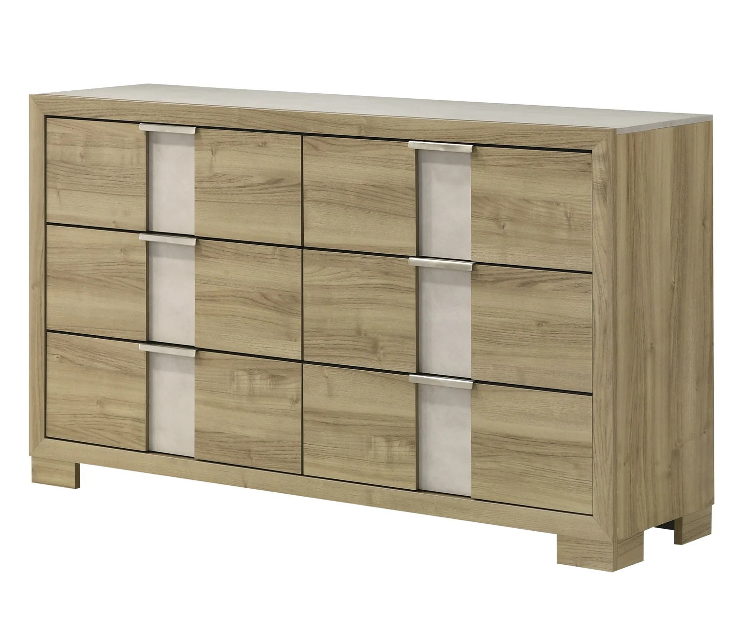 B6832-4PC 4 pc Rangley driftwood wood grain finish LED queen bedroom set
