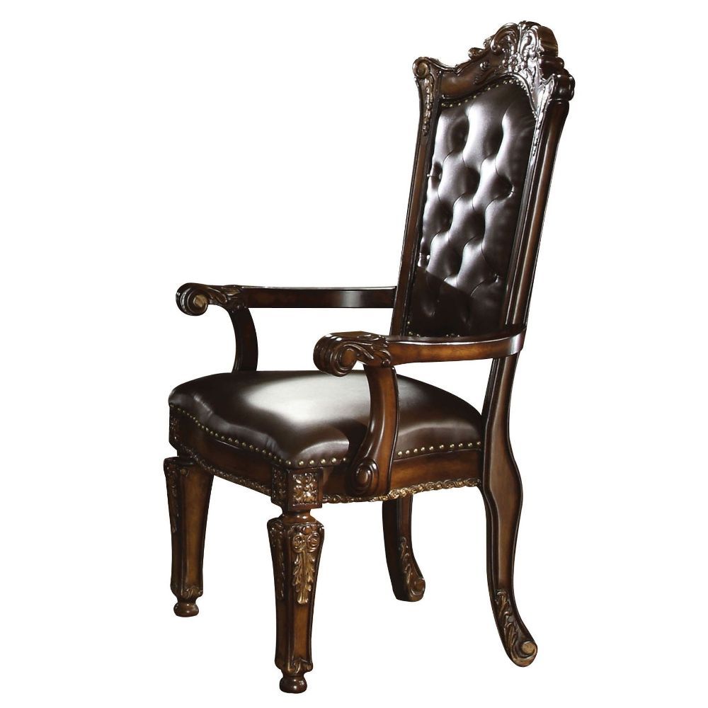 Acme 62000-03-04 7 pc A&J Homes studio vendome ii cherry finish wood double pedestal formal 136" dining room set
