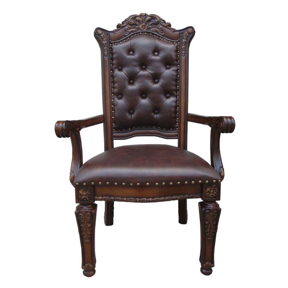 Acme 62000-03-04 7 pc A&J Homes studio vendome ii cherry finish wood double pedestal formal 136" dining room set