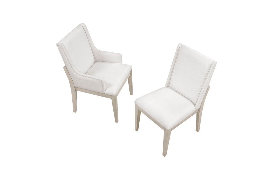 Homelegance 6000-96-7PC 7 pc Tundra antique white finish wood dining table set