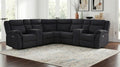 Coaster Hagen Steel Grey Fabric Power Reclining Sectional Sofa – 600500P