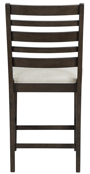 Homelegance 6023-36-7PC 7 pc Victoria dark espresso finish wood counter height dining table set