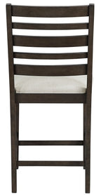 Homelegance 6023-36-7PC 7 pc Victoria dark espresso finish wood counter height dining table set