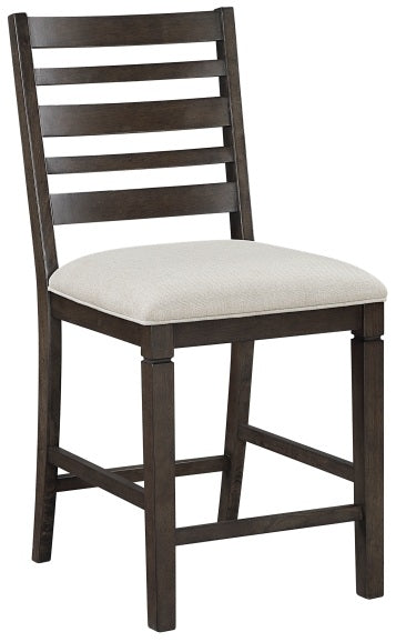 Homelegance 6023-36-7PC 7 pc Victoria dark espresso finish wood counter height dining table set