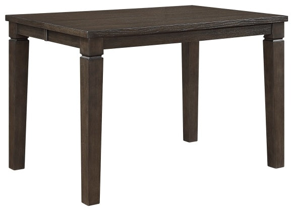 Homelegance 6023-36-7PC 7 pc Victoria dark espresso finish wood counter height dining table set