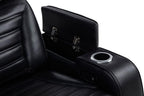 Coaster Zuma Black Leatherette Dual Power Reclining Sofa & Loveseat Set – 603251PP-S2