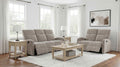 Hamilton 2-Piece Sand Chenille Reclining Sofa & Loveseat – 603371-S2