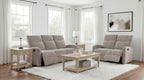 Hamilton 2-Piece Sand Chenille Reclining Sofa & Loveseat – 603371-S2