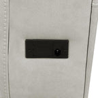 Coaster 603434PPP-S2 2 pc Brickston light grey faux leather power recliners and headrests sofa and love seat set storage and USB