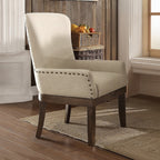 Acme 60737-7PC 7 pc Landon salvage brown finish wood distressed farmhouse style dining table set