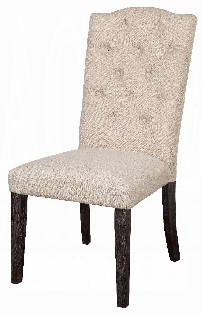 Acme 60820-22-23 7 pc Gerardo white marble top espresso finish wood dining table set