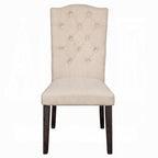 Acme 60820-22-23 7 pc Gerardo white marble top espresso finish wood dining table set