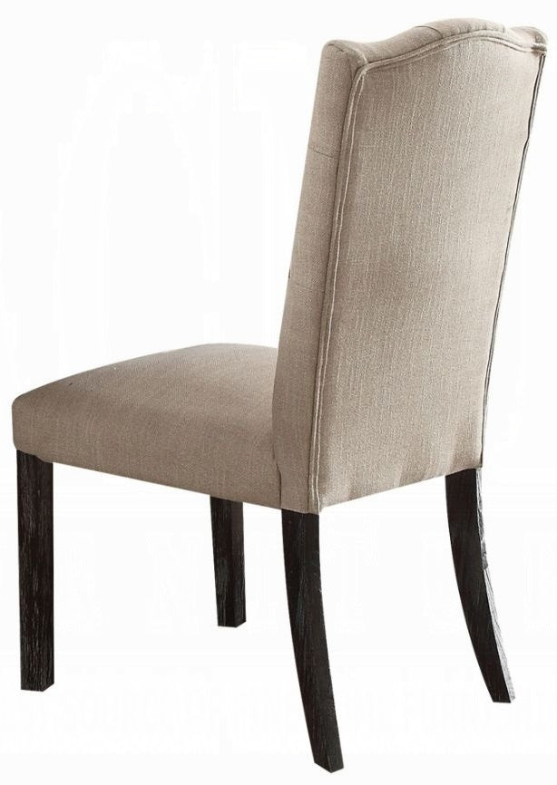 Acme 60820-22-23 7 pc Gerardo white marble top espresso finish wood dining table set