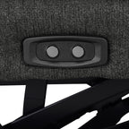 Coaster 609530P 5 pc Collins dark grey fabric power motion modular sectional sofa wall hugger design