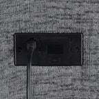 Coaster 609541PT 5 pc Latitude run Bahrain charcoal chenille theater sectional sofa set with power recliners