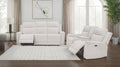 Coaster 610151P-S2 2 pc Kennett ivory chenille fabric power motion reclining sofa and love seat set