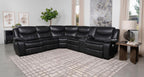 Coaster Sycamore Dark Grey Leatherette Power Reclining Sectional Sofa – 610200P