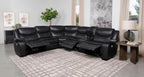 Coaster Sycamore Dark Grey Leatherette Power Reclining Sectional Sofa – 610200P