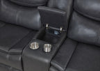 Coaster Sycamore Dark Grey Leatherette Power Reclining Sectional Sofa – 610200P