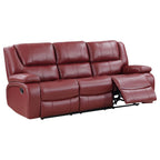 Coaster Camila Red Leatherette Reclining Sofa & Loveseat Set – 610241-S2