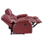 Coaster Camila Red Leatherette Reclining Sofa & Loveseat Set – 610241-S2