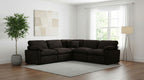Coaster Collins Chocolate Brown Corduroy Power Motion Sectional Sofa with Charging Ports – 610350P