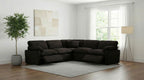 Coaster Collins Chocolate Brown Corduroy Power Motion Sectional Sofa with Charging Ports – 610350P