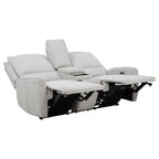 Sylmar 2-Piece Grey Chenille Power Reclining Sofa & Loveseat with Wireless Charging – 610521P-S2