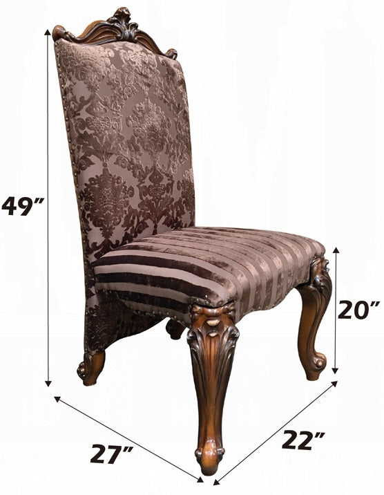 Acme 61100-02-03 7 pc Astorai grand welton versailles cherry oak finish wood double pedestal dining table set