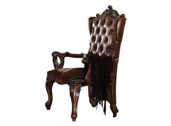 Acme 61103 Set of 2 Versailles cherry oak finish wood dining table arm chairs