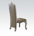 Acme 61132 Set of 2 Astoria grand welton versailles bone white wash finish wood dining table side chairs