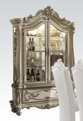 Acme 61153 Astoria grand welton versailles bone white wash finish curio cabinet