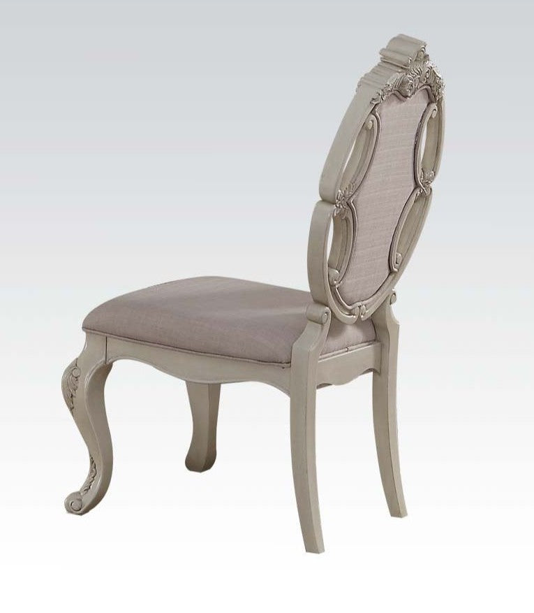 Acme 61282 Set of 2 Astoria grand roudebush ragenardus antique white finish wood dining chairs