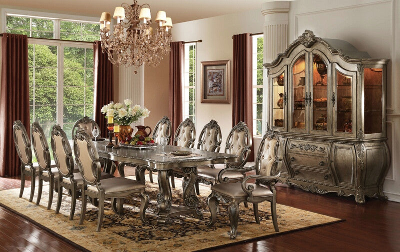 Acme 61290-92-93 7 pc Astoria grand roudebush ragenardus vintage oak finish wood dining table set